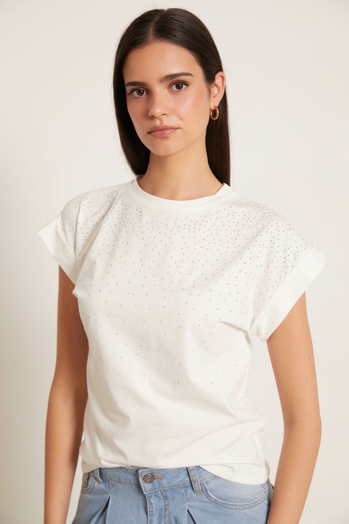 Camiseta brillo Blanco