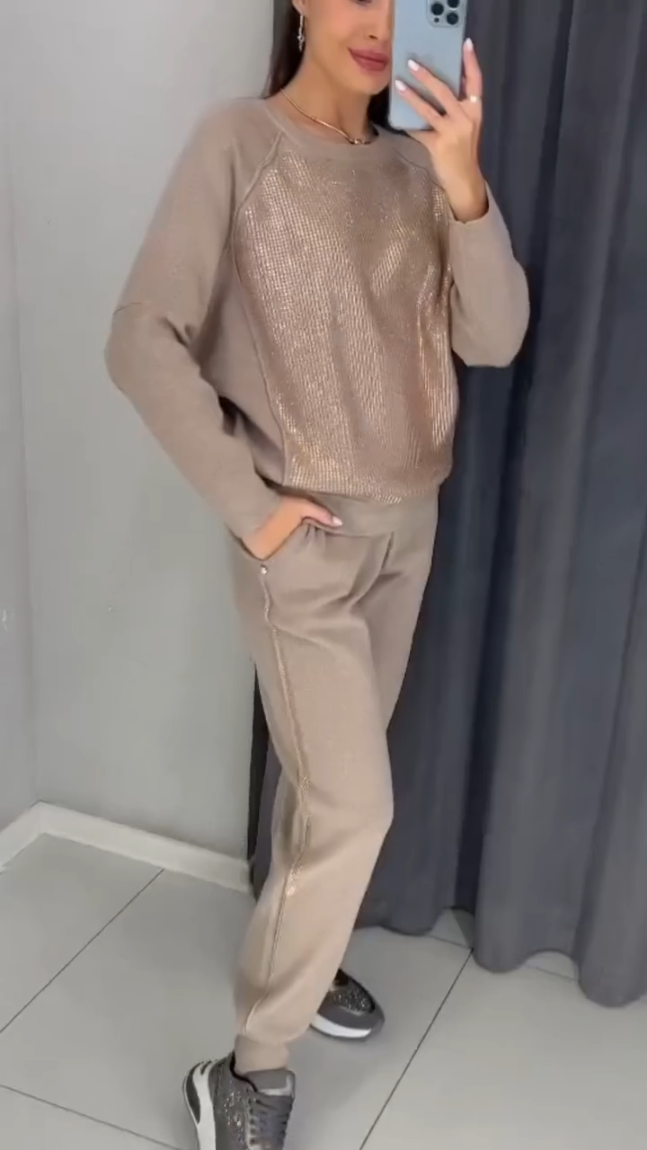 Conjunto de jersey y pantalón deportivo ✨