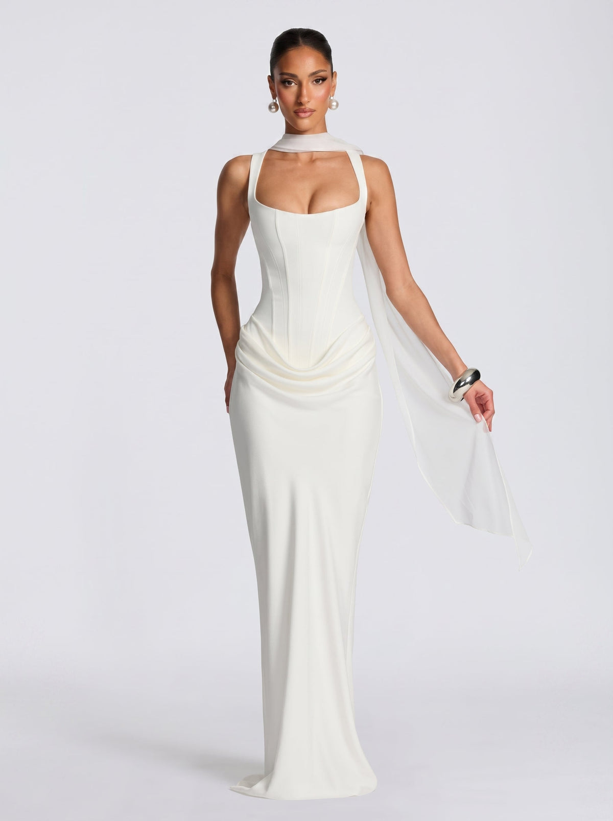 Antonella™ - Vestido de Gala en Satén