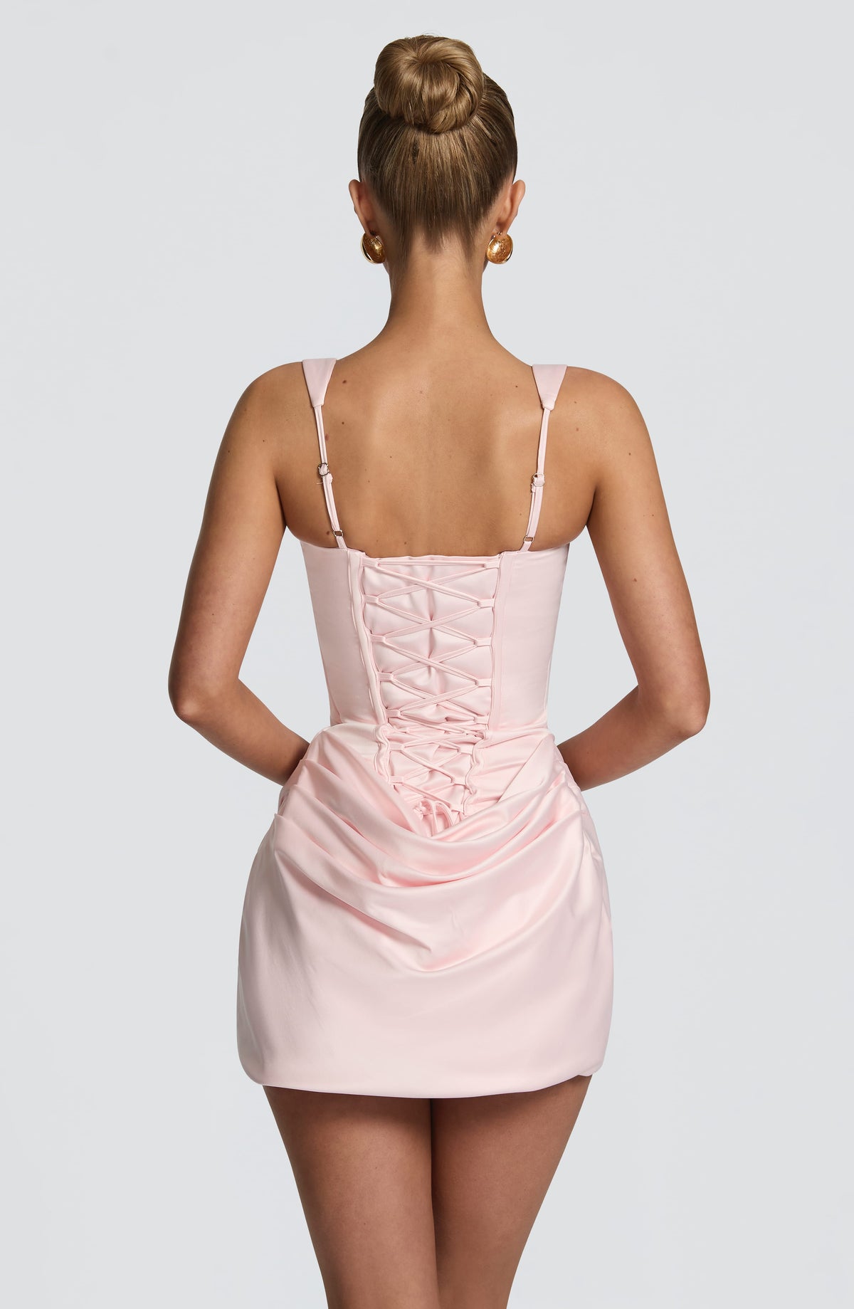 Imogen™ - Vestido Mini en Satén Blush